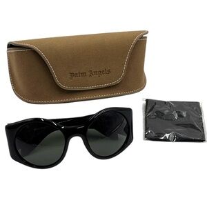Palm Angels Ennis PERI029 1007 Sunglasses | Black / Dark Gray